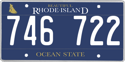RI license plate 746722