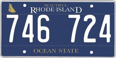 RI license plate 746724
