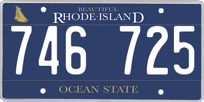 RI license plate 746725