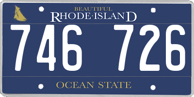 RI license plate 746726
