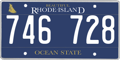 RI license plate 746728