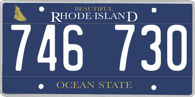 RI license plate 746730