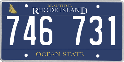 RI license plate 746731