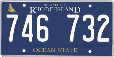 RI license plate 746732