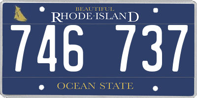 RI license plate 746737