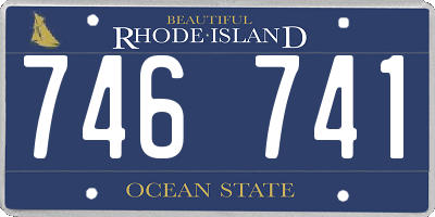 RI license plate 746741