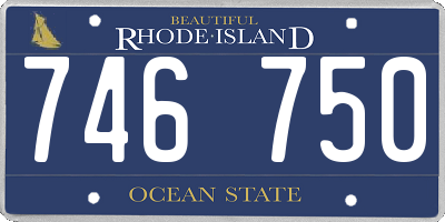 RI license plate 746750