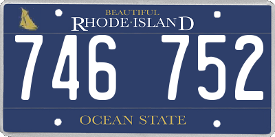 RI license plate 746752