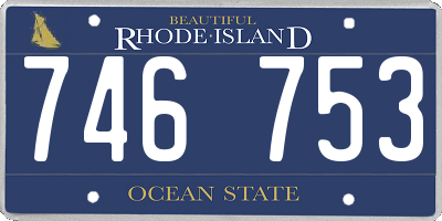 RI license plate 746753
