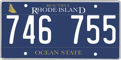 RI license plate 746755