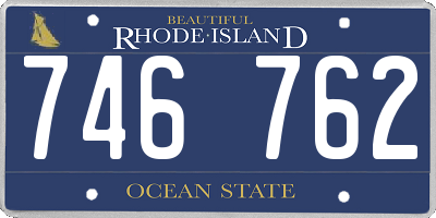 RI license plate 746762