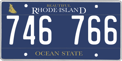 RI license plate 746766