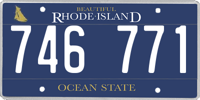RI license plate 746771