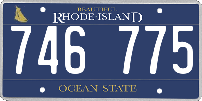RI license plate 746775