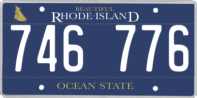 RI license plate 746776