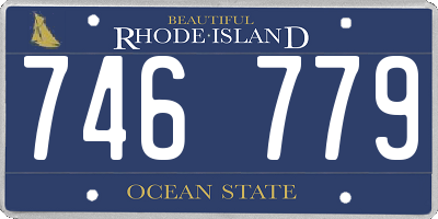 RI license plate 746779