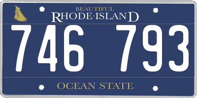 RI license plate 746793