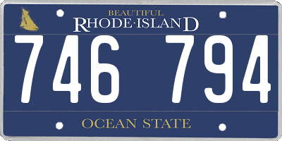 RI license plate 746794