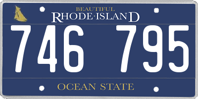RI license plate 746795