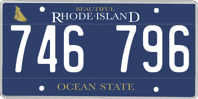 RI license plate 746796