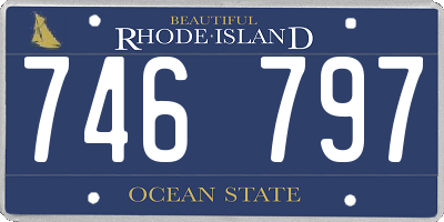 RI license plate 746797