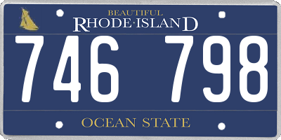 RI license plate 746798