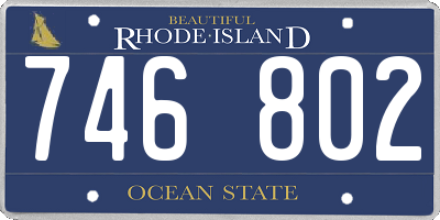 RI license plate 746802