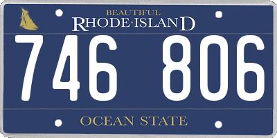 RI license plate 746806