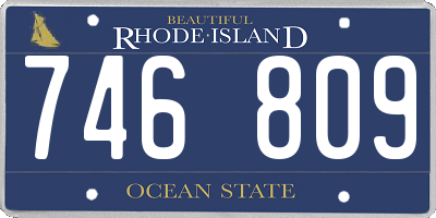 RI license plate 746809