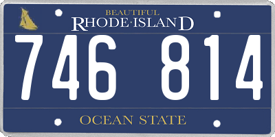 RI license plate 746814