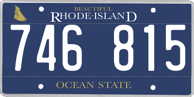 RI license plate 746815