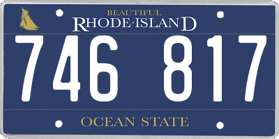 RI license plate 746817