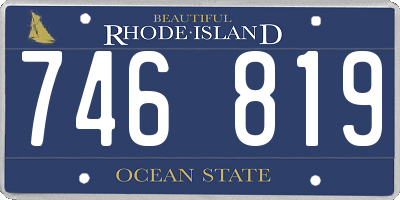 RI license plate 746819