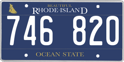 RI license plate 746820