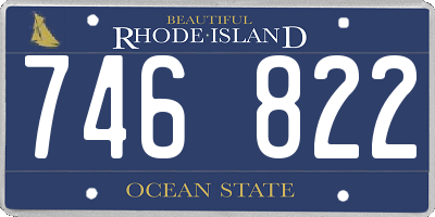 RI license plate 746822