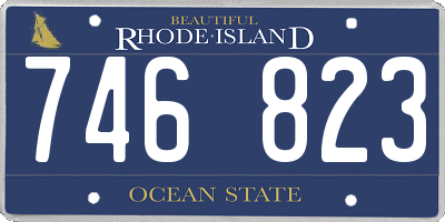 RI license plate 746823