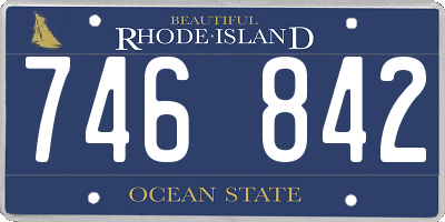 RI license plate 746842