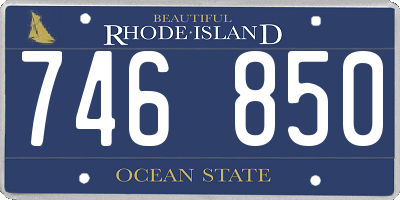 RI license plate 746850