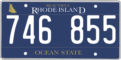 RI license plate 746855