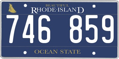 RI license plate 746859