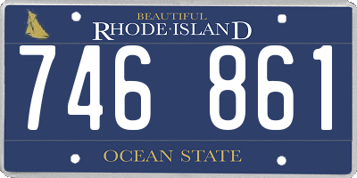 RI license plate 746861