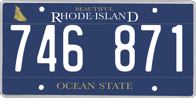 RI license plate 746871