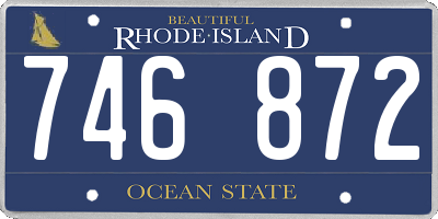 RI license plate 746872