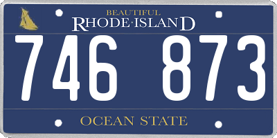 RI license plate 746873