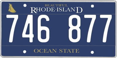 RI license plate 746877