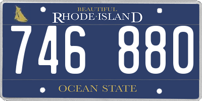 RI license plate 746880