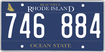 RI license plate 746884