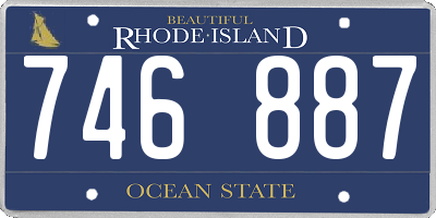 RI license plate 746887