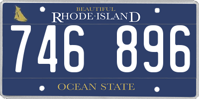 RI license plate 746896