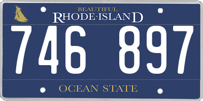 RI license plate 746897